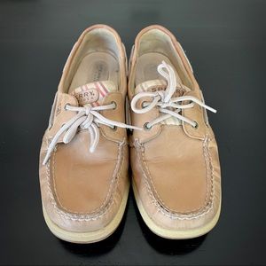 Plaid Tan Sperry Topsiders 9